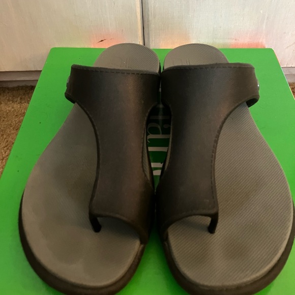 Dansko Black and Gray Slide Sandals - Picture 2 of 5